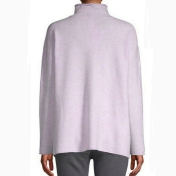 French Connection Sweater Mock Neck Long Sleeve Lightweight Yellow Orange L NWOT - Picture 7 of 8